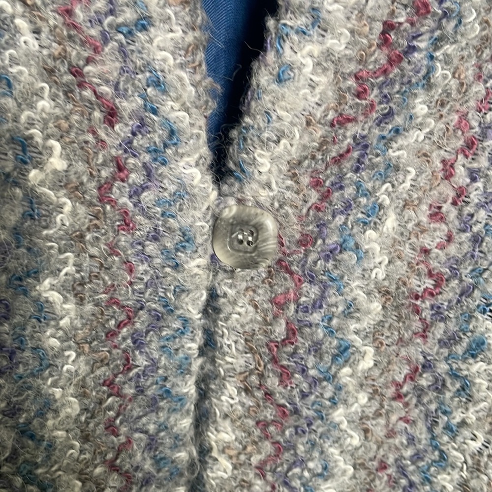 Vintage DK Gold by Donnkenny Size 10 Lambswool Blend Carpet Blazer old money 80s - Picture 2 of 7